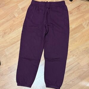 Calvin Klein Wine Burgundy Jogger Sweatpants